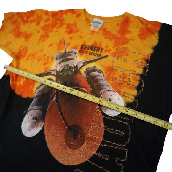 Vintage Y2k Kennedy Space Center Tie Dye Space Ship T Shirt - Picture 7 of 8